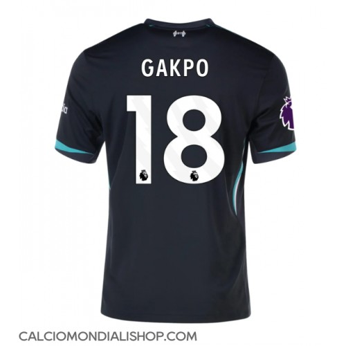 Maglie da calcio Liverpool Cody Gakpo #18 Seconda Maglia 2024-25 Manica Corta